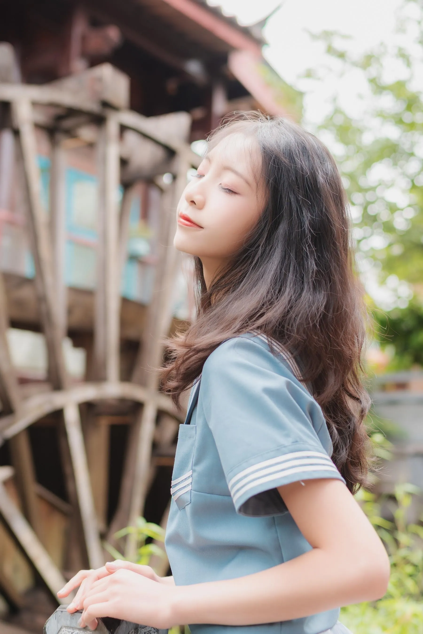 西瓜少女 NO.001 丽江写真JK [45P]插图3